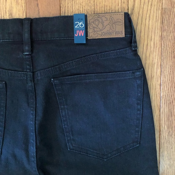 JOHNNY WAS - Baby Boot Embroidered Side Black Jean - Picture 6 of 8